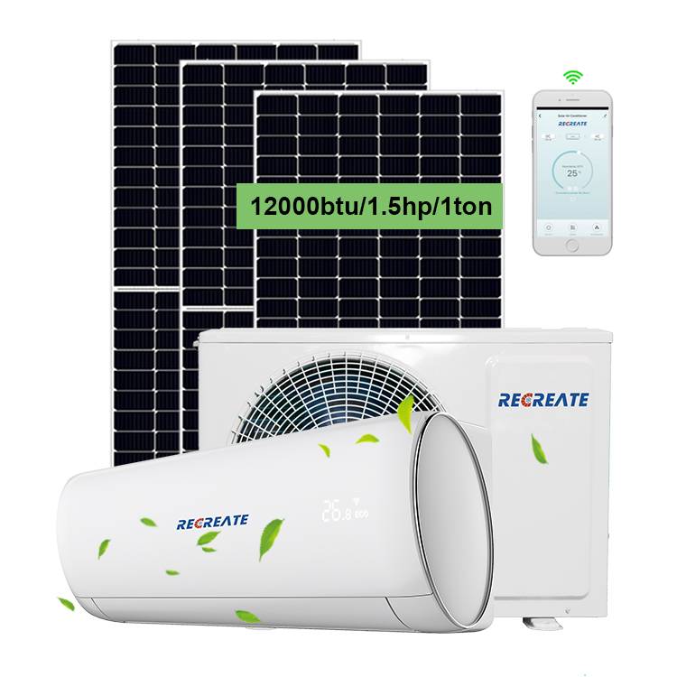 12000 Btu/1 Ton/1.5 Hp Dc Direct Solar Air Conditioner for Tiny Home
