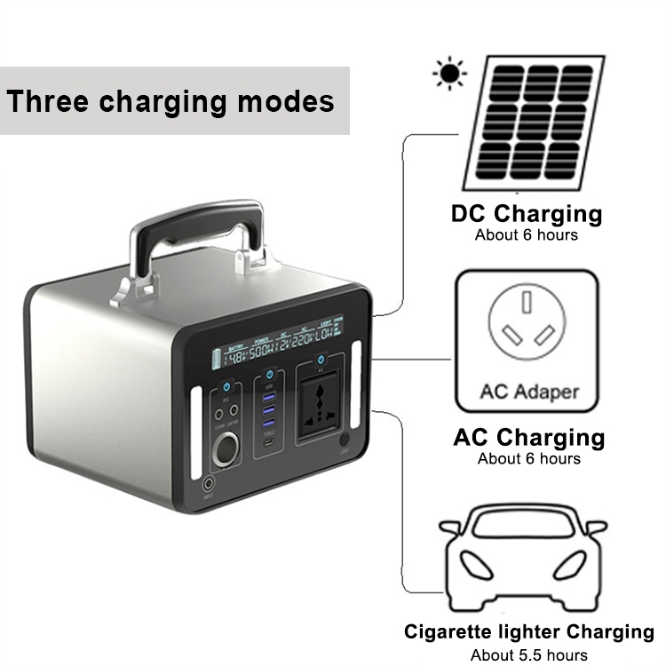 500w 220v Solar Portable Power Station for Camping