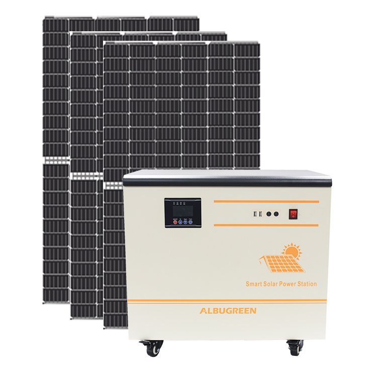 5000W 220V with Rechargeable Power in One Solar Power System for Home