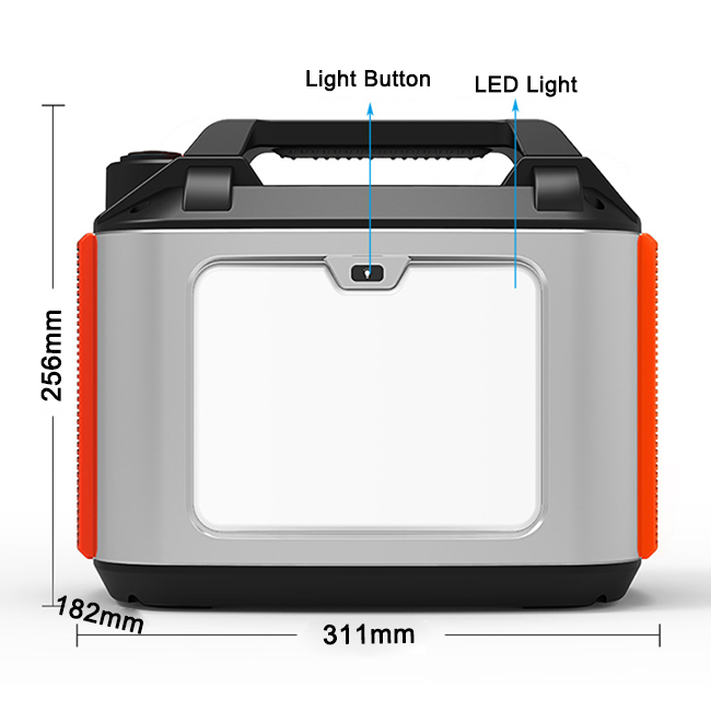 500w 220v with Battery Ports Portable Backup Station for Vehicle
