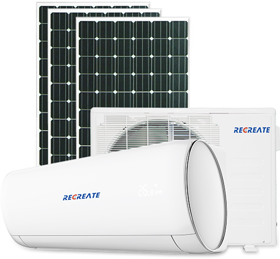 18000 Btu/1.5 Ton/2 Hp Diy Solar Air Conditioner for Home